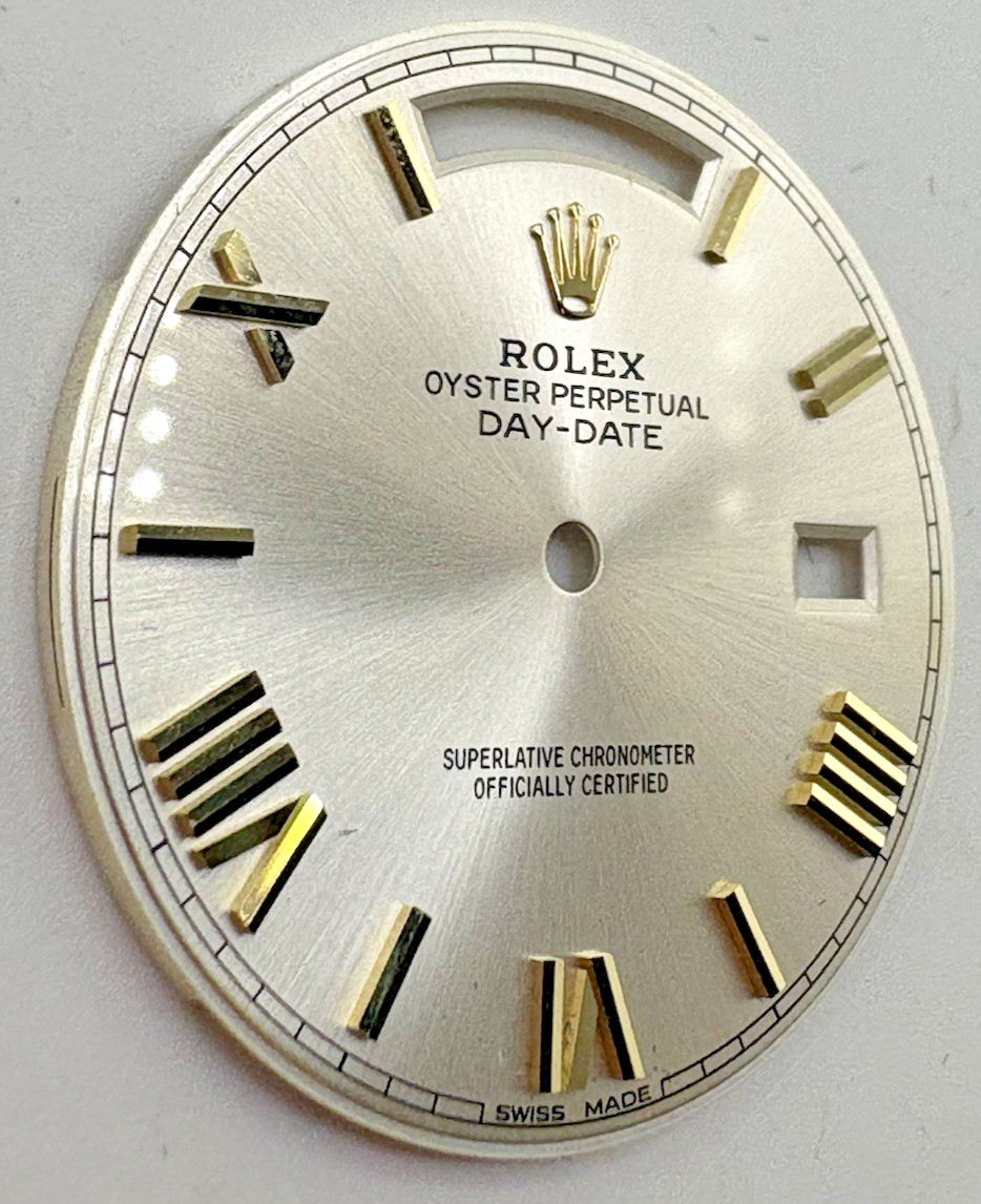 Rolex Day-Date 40mm Silver Two Tone Roman Dial 228238