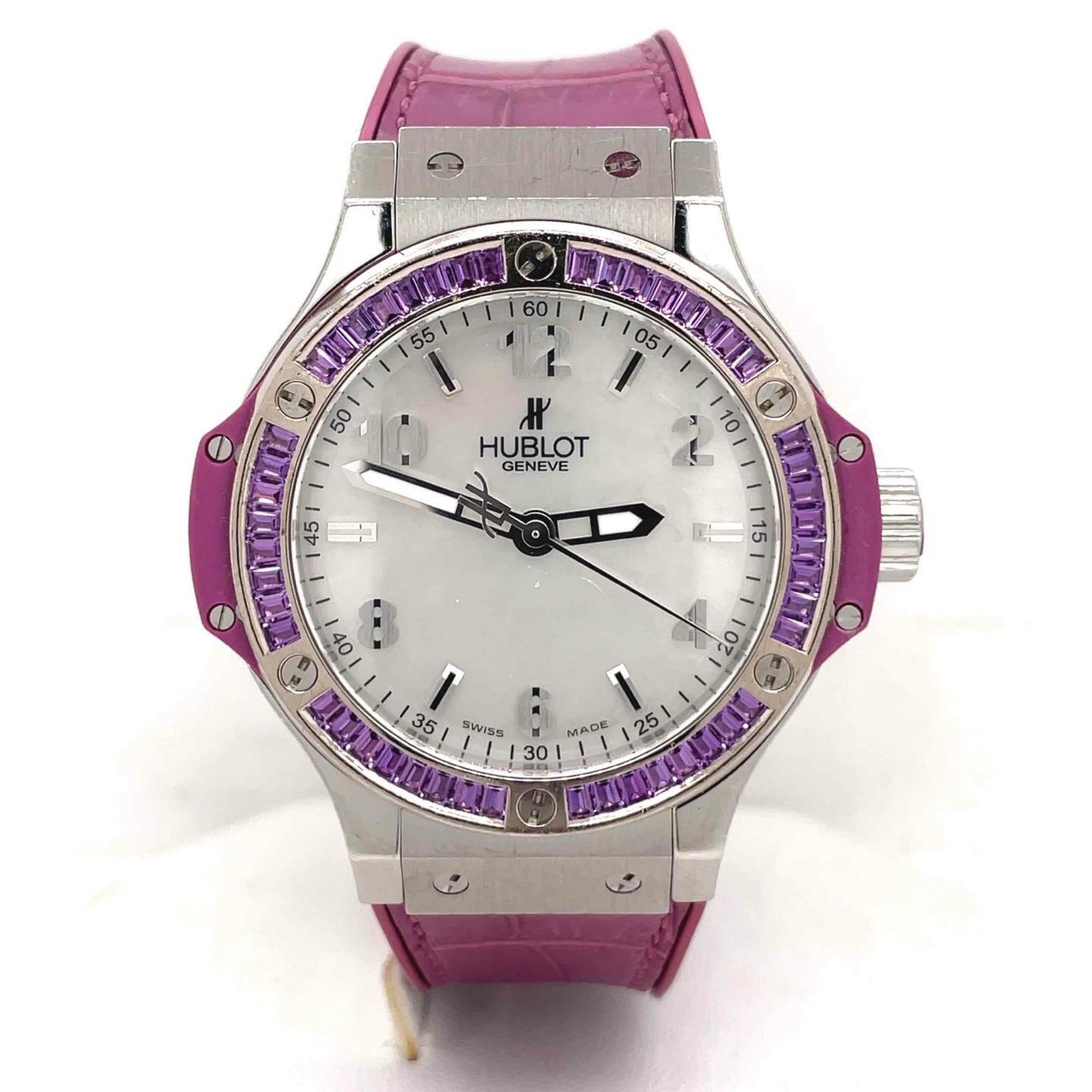 Hublot Big Bang Mother of Pearl Dial 48 Amethyst Baguettes 361.SV.6010.LR.1905