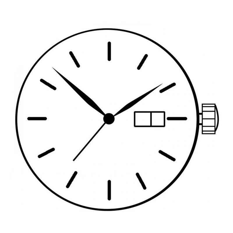 For New Japan Seiko SII / TMI / Epson VJ53 Watch Movement, 12 1/2 Ligne, 3 Hands