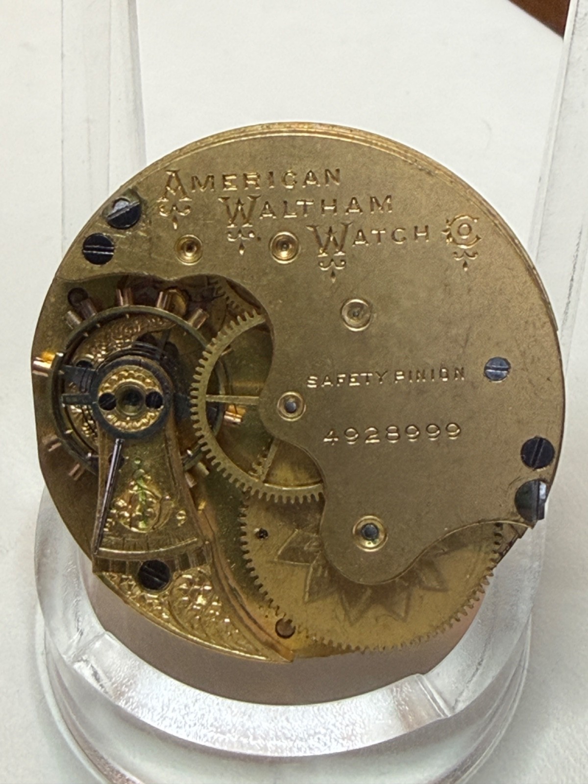 For Parts or Project, Elgin Pocket Watch Movement,Circa 1891, 6s, 7J, Model 1889