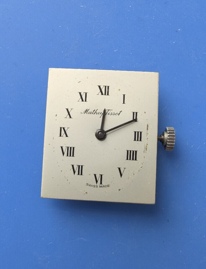 VINTAGE MENS MATHEY TISSOT 201 WRISTWATCH MOVEMENT RUNNING