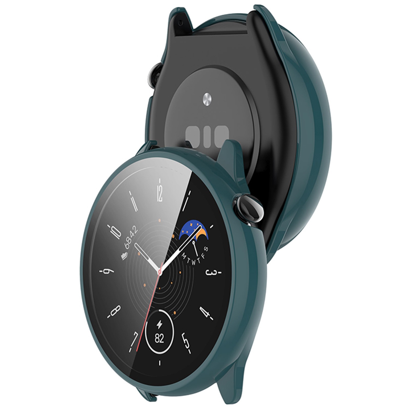 45.1MM Watch Case PC+Tempered Glass Film Protective Case for Amazfit GTR Mini