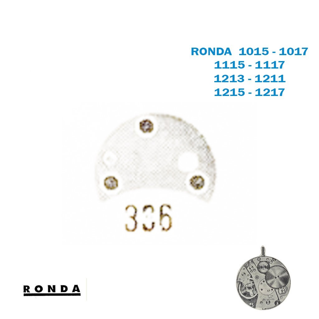 Cap jewel plate Part N0:336-For Movement RONDA 1117 or1213 or 1211 or1215 or1217