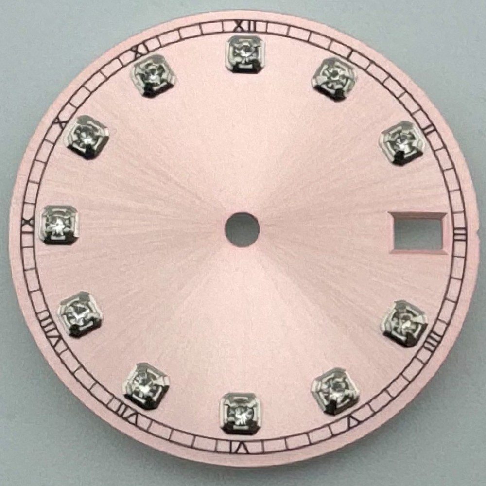 28.5mm Sterile Dial Fit NH35 NH34 Movement 3/3.8 O’clock Crown Black Green White