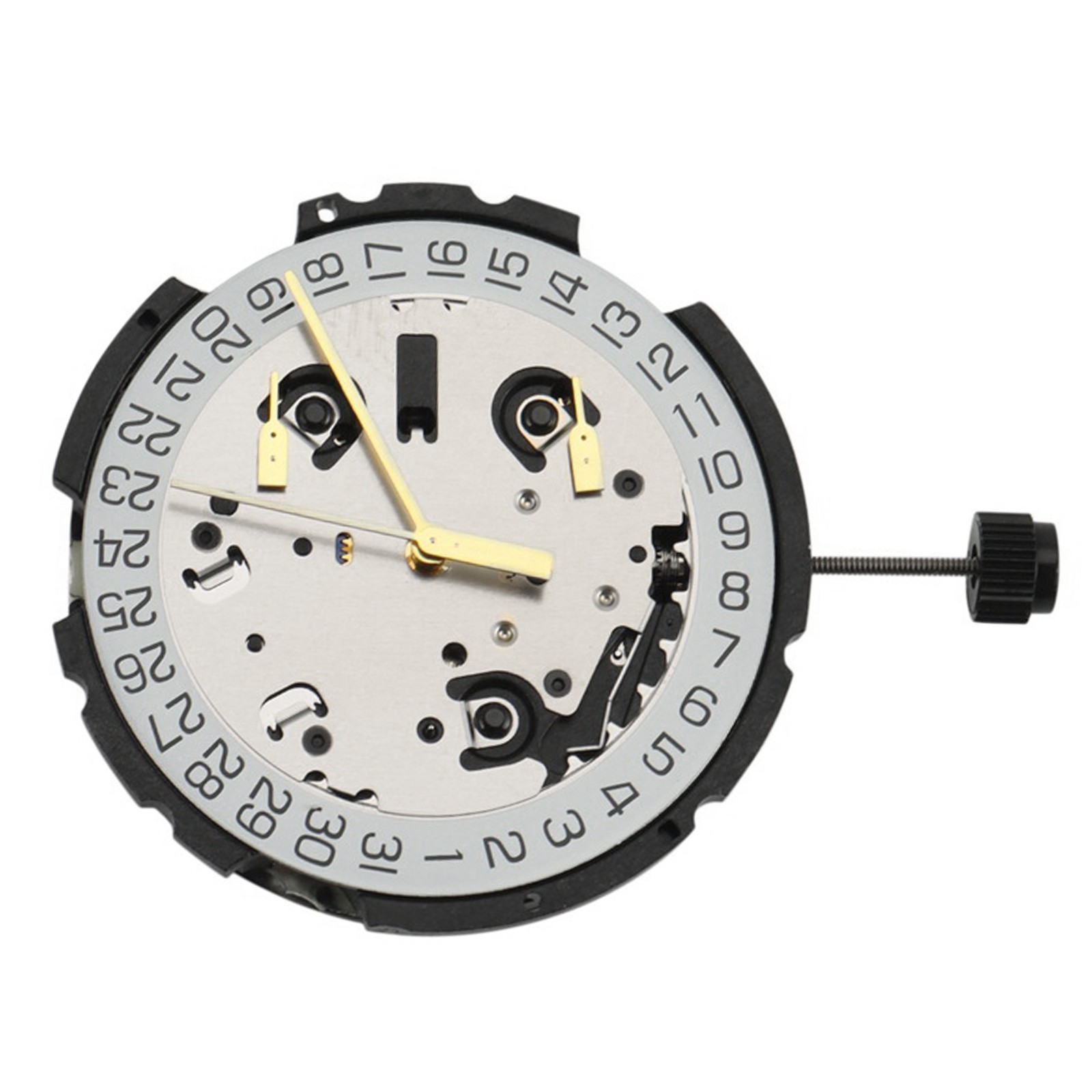 3-Eye Chrono 6-Hand Quartz Watch Movement Date At 4 Replacement For ETA G10.212