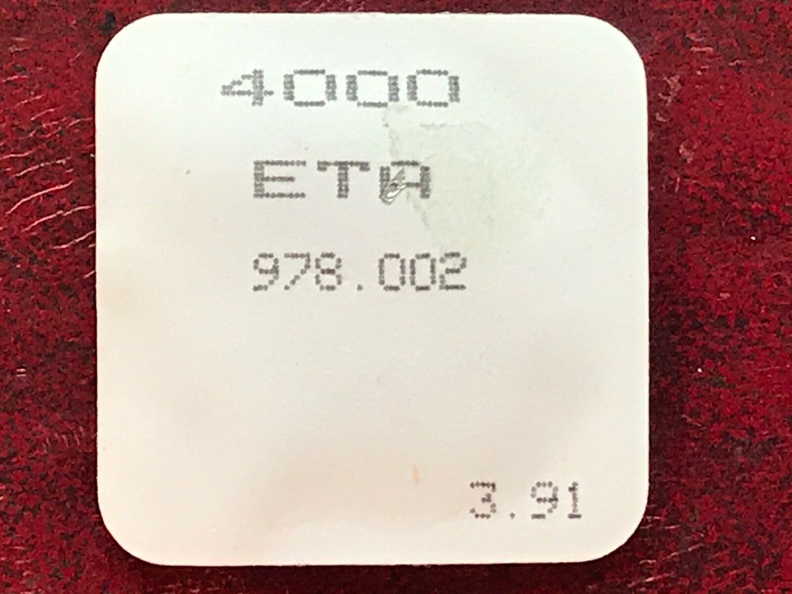 ETA 978.002 PN 4000 Circuit NOS (2 Executions) See Photo.