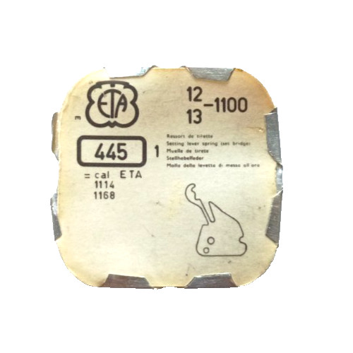 ETA 1100 Setting Lever Spring Set Bridge watch part #445/192 “SEE INTERCHANGE”