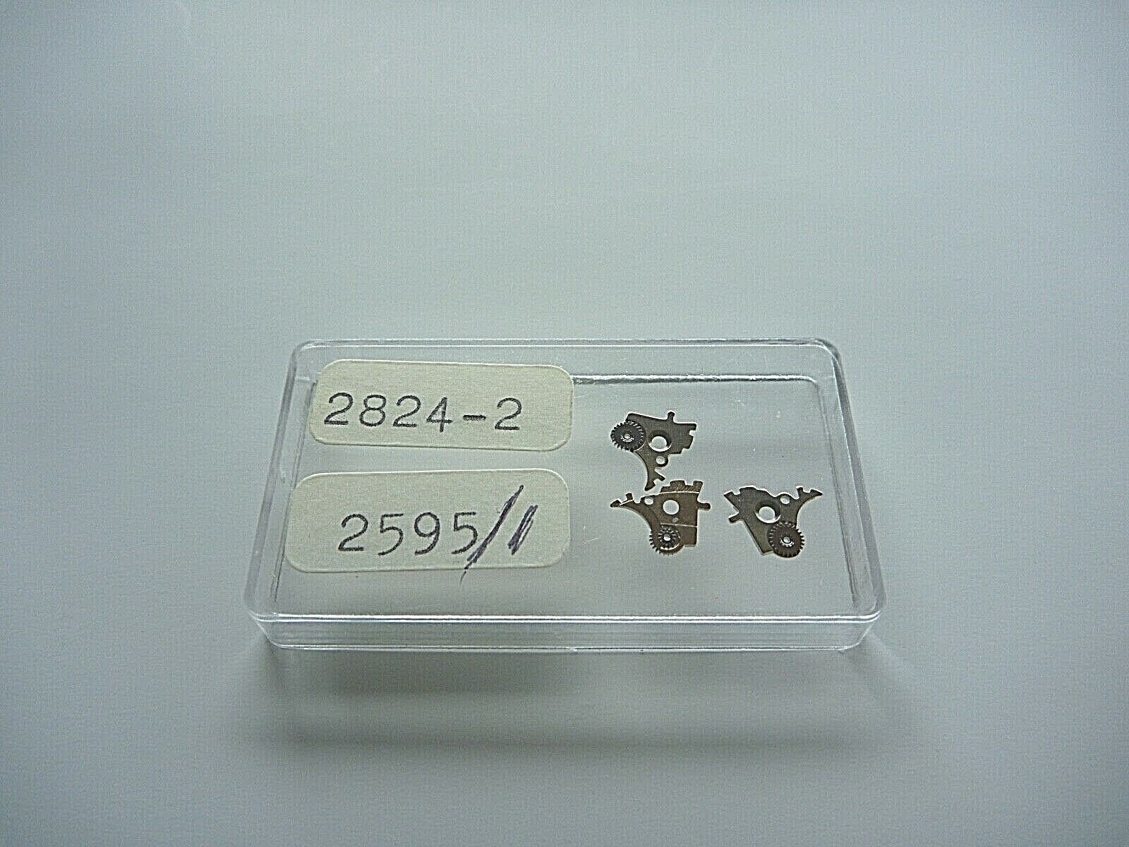 ETA 2824-2, five new movement parts #1141, 1481, 1482, 2595/1, 2784, + 3 screws