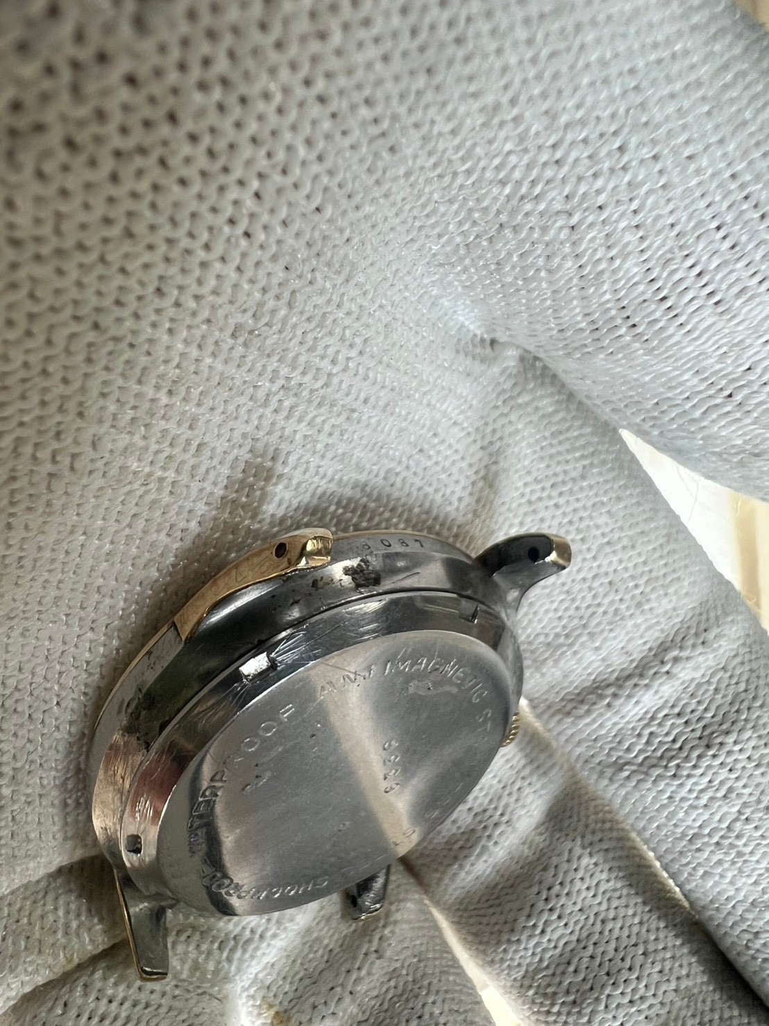92. Mido Multifort Deluxe 35.5mm running gold cap sell as part cal 1200 C