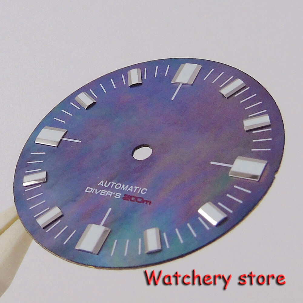 Tandorio 28.5mm Orange Blue Watch Dial Fit NH36 NH36A Automatic Watch Parts Men