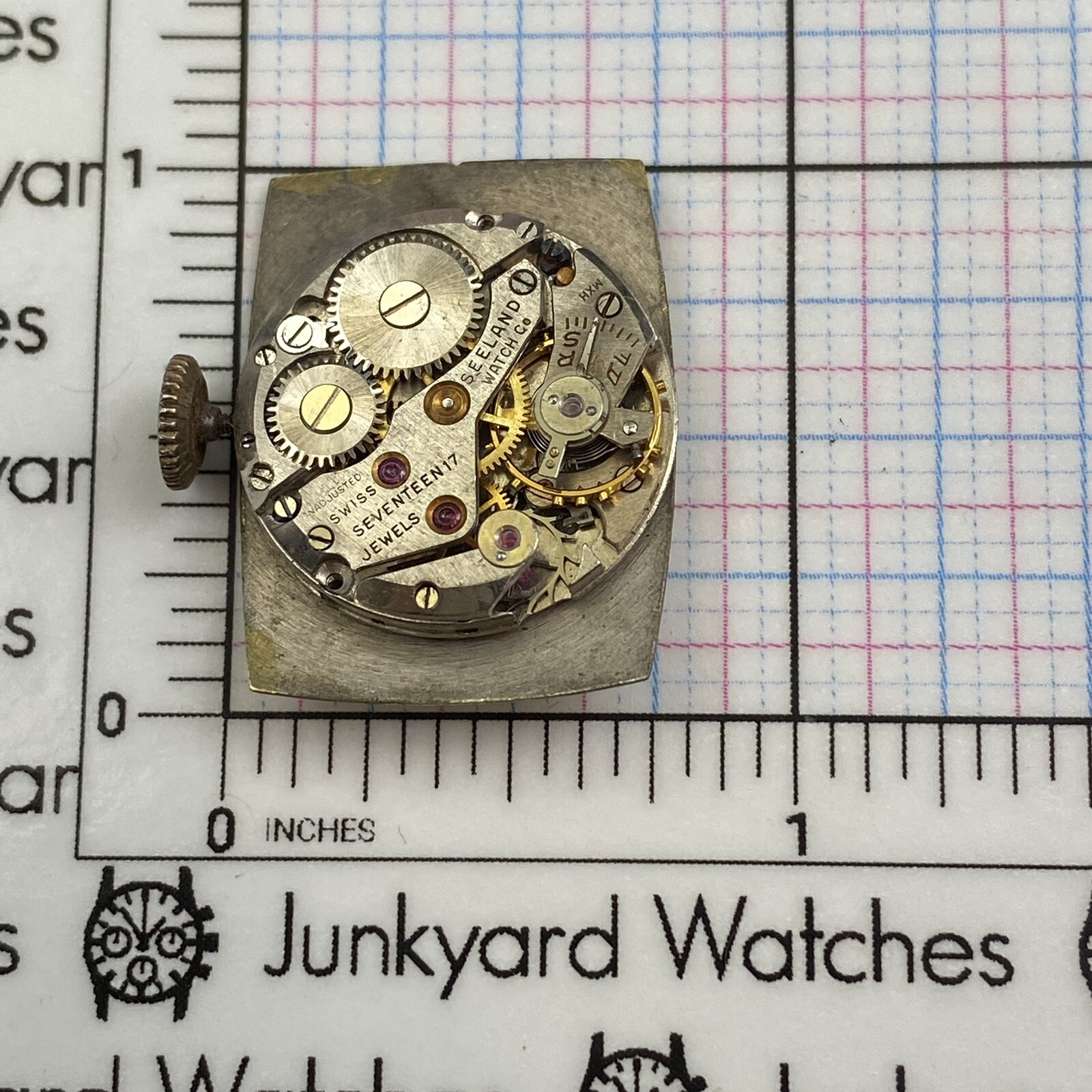 Vintage Seeland Movement Repairs Parts 17 Jewels Swiss Spares Watchmaker