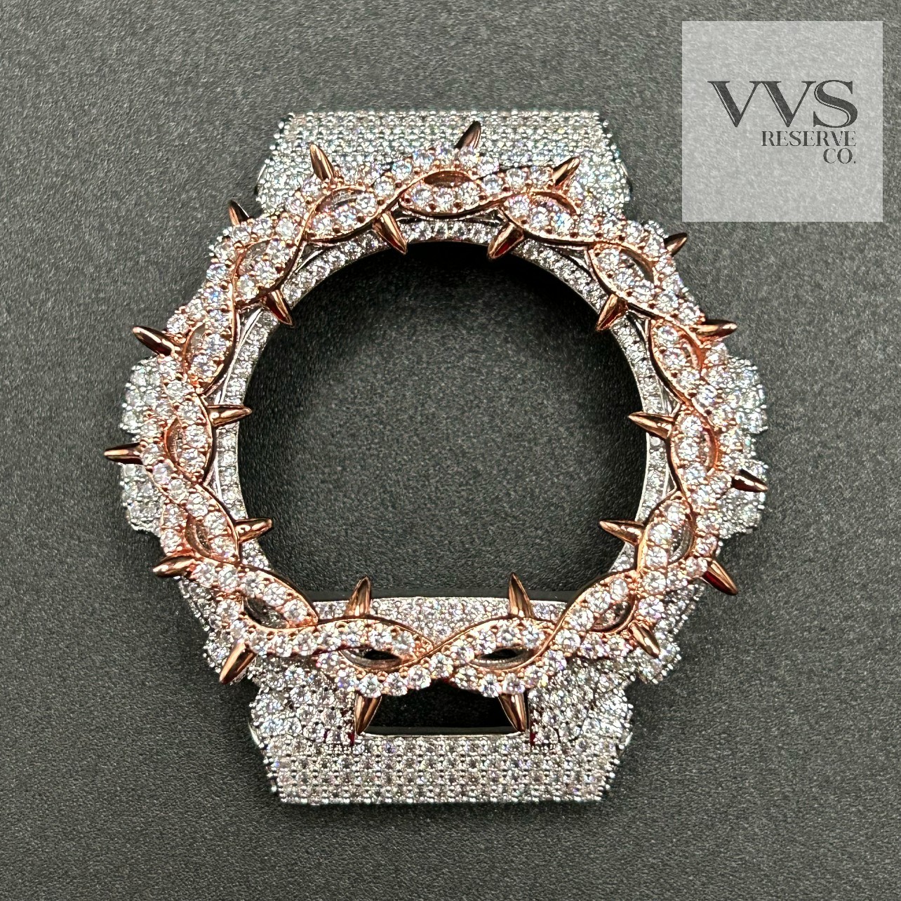 5A CUBIC ZIRCONIA Iced BEZEL Kit For DW6900 Watch – BEZEL ONLY