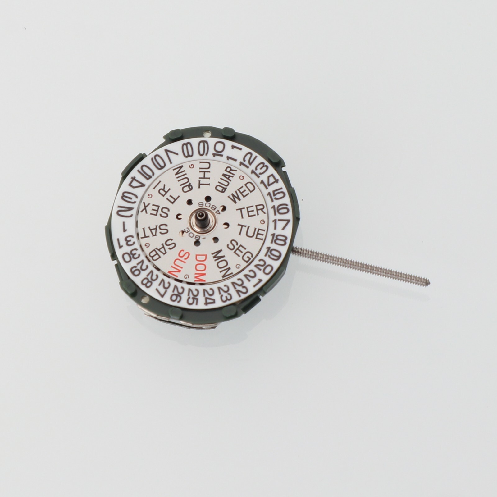 Genuine Miyota 2005 Quartz Day/Date @ 3 Watch Movement New Old Stock (G9D10)