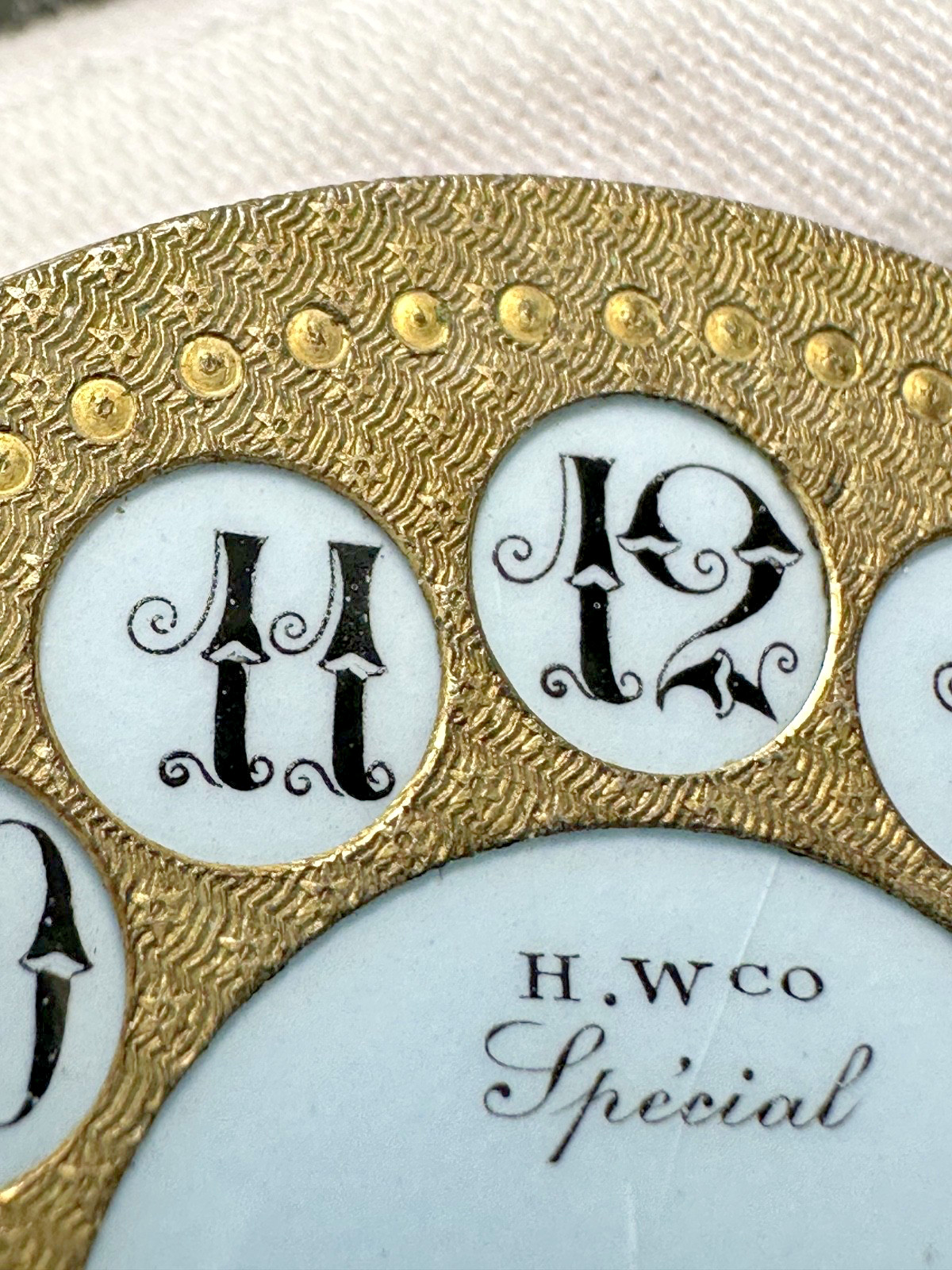 ANTIQUE H W CO SPECIAL HIGHLY JEWELED SWISS WATCH BODY FOR PARTS N209