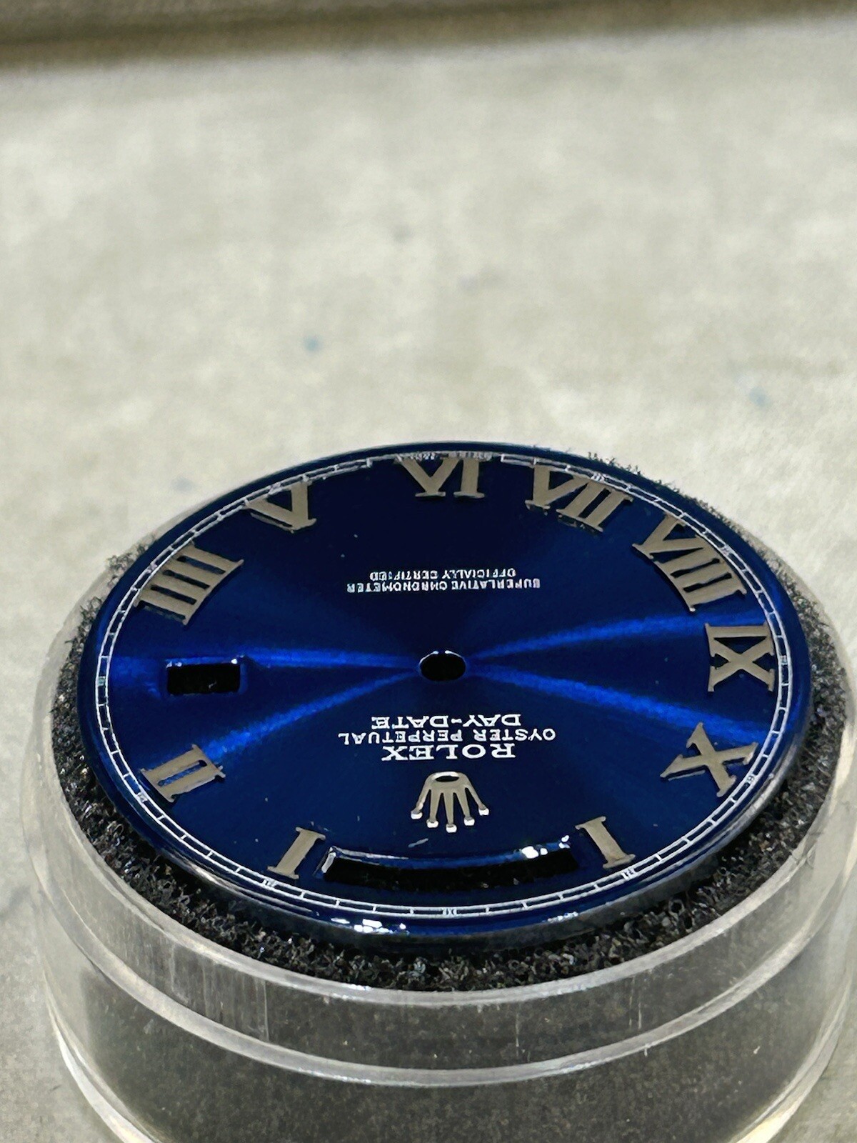 Rolex Day Date 40mm Watch Custom Blue Roman Dial For Model 228239
