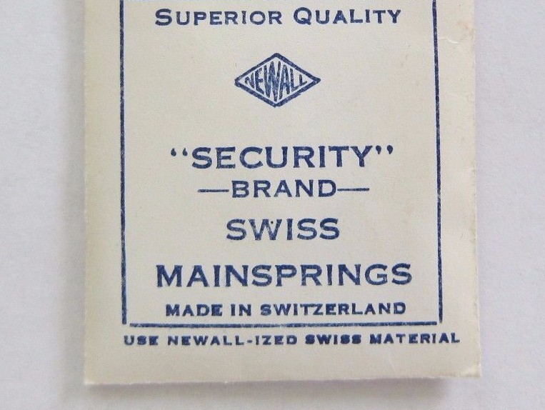 NOS SWISS MAINSPRING FOR BRACELET WATCHES PART VARIOUS SIZE MODELS