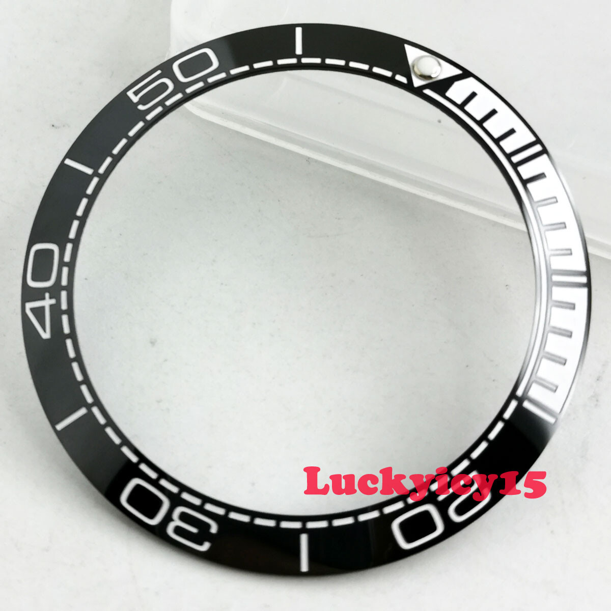 Solid 38mm Ceramic bezel insert fit for 40mm SUB men’s watch luminous dot