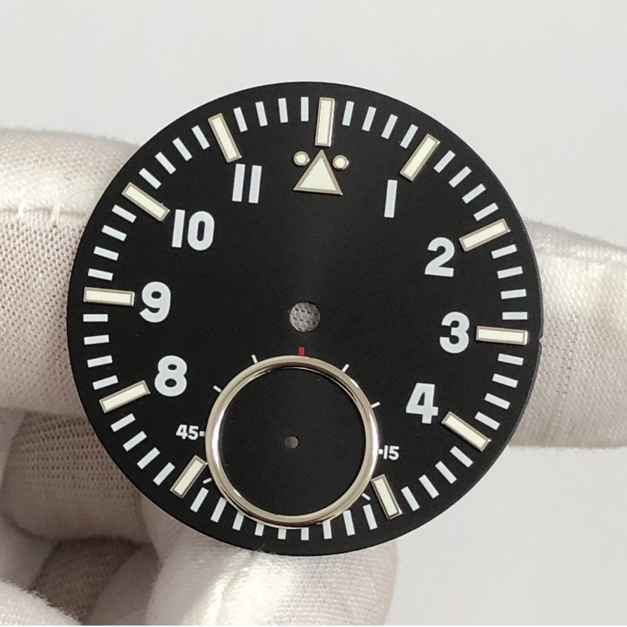38.8mm Watch Luminous Dial 6 o’clock Subdial for ST3621/ETA6498 Movement
