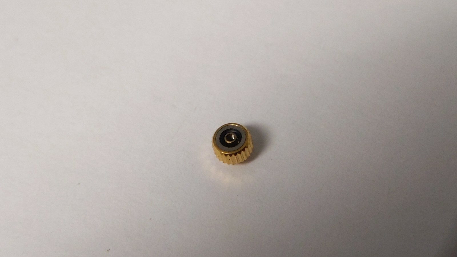 Swiss Made CROWN for OM waterproof CROWN YELLOW 4.0mm x 2.0 T10W 1/2 BALL NEW