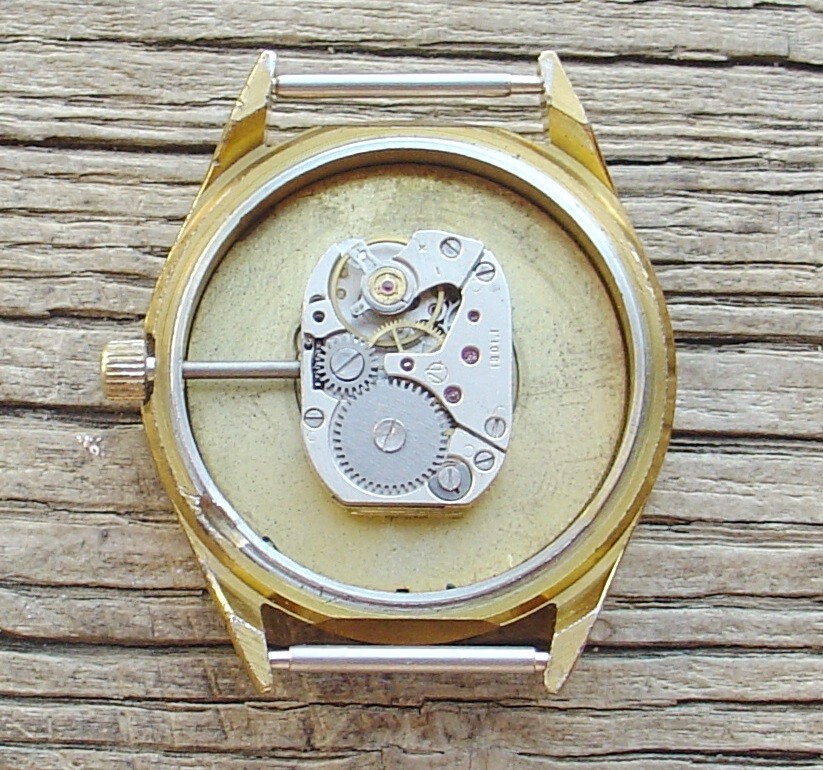 Vintage Mens watch Luch Belarus (USSR) Black Dial