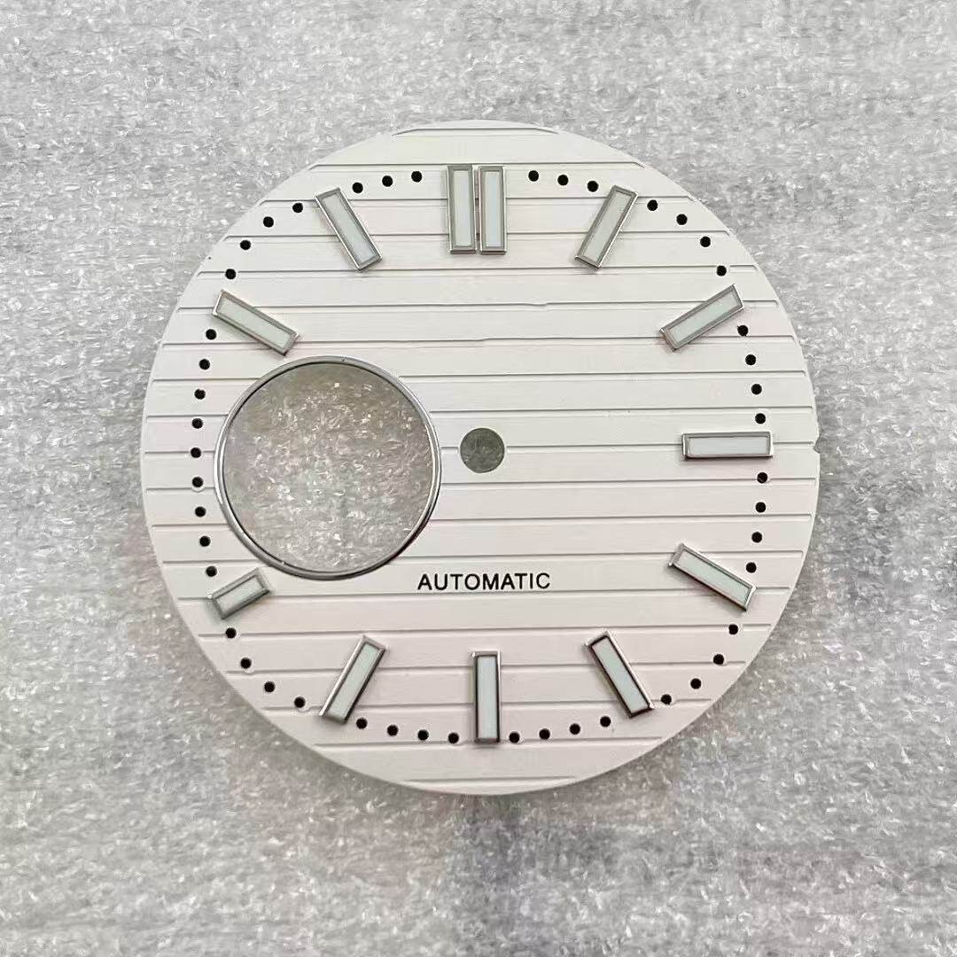 30.5mm Openwork Watch Dial Green Lume for Nh38 Nh70 Movement Watch Accessories