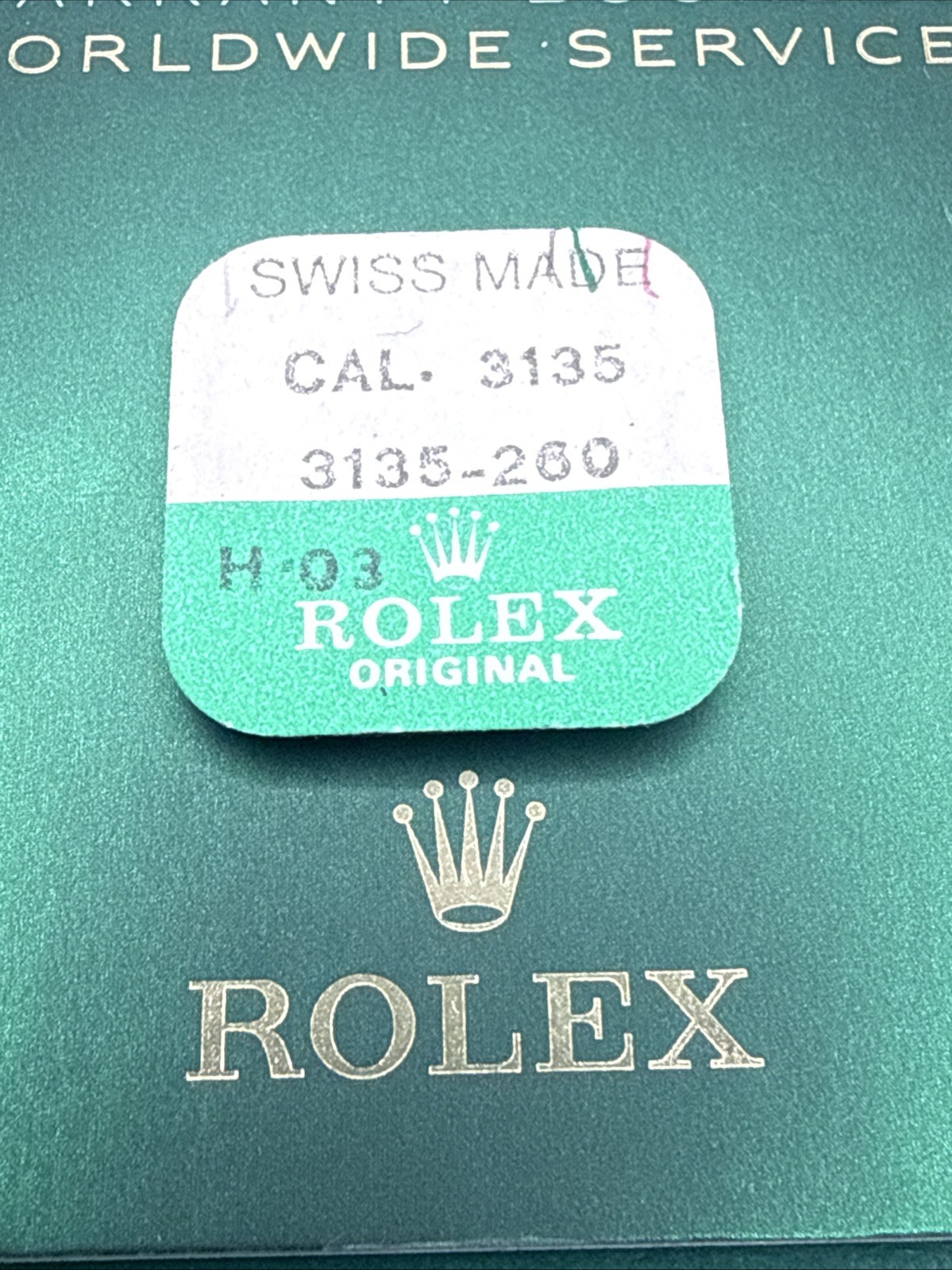 Rolex 3135 Minute Wheel Ref 260 Genuine NOS Watch Part