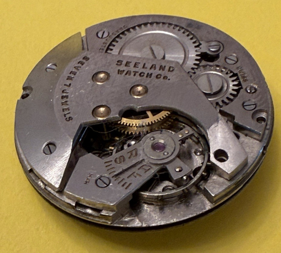 Vintage Crosby Seeland7 Seven Jewel Watch Movement – 26mm – Untested – For Parts