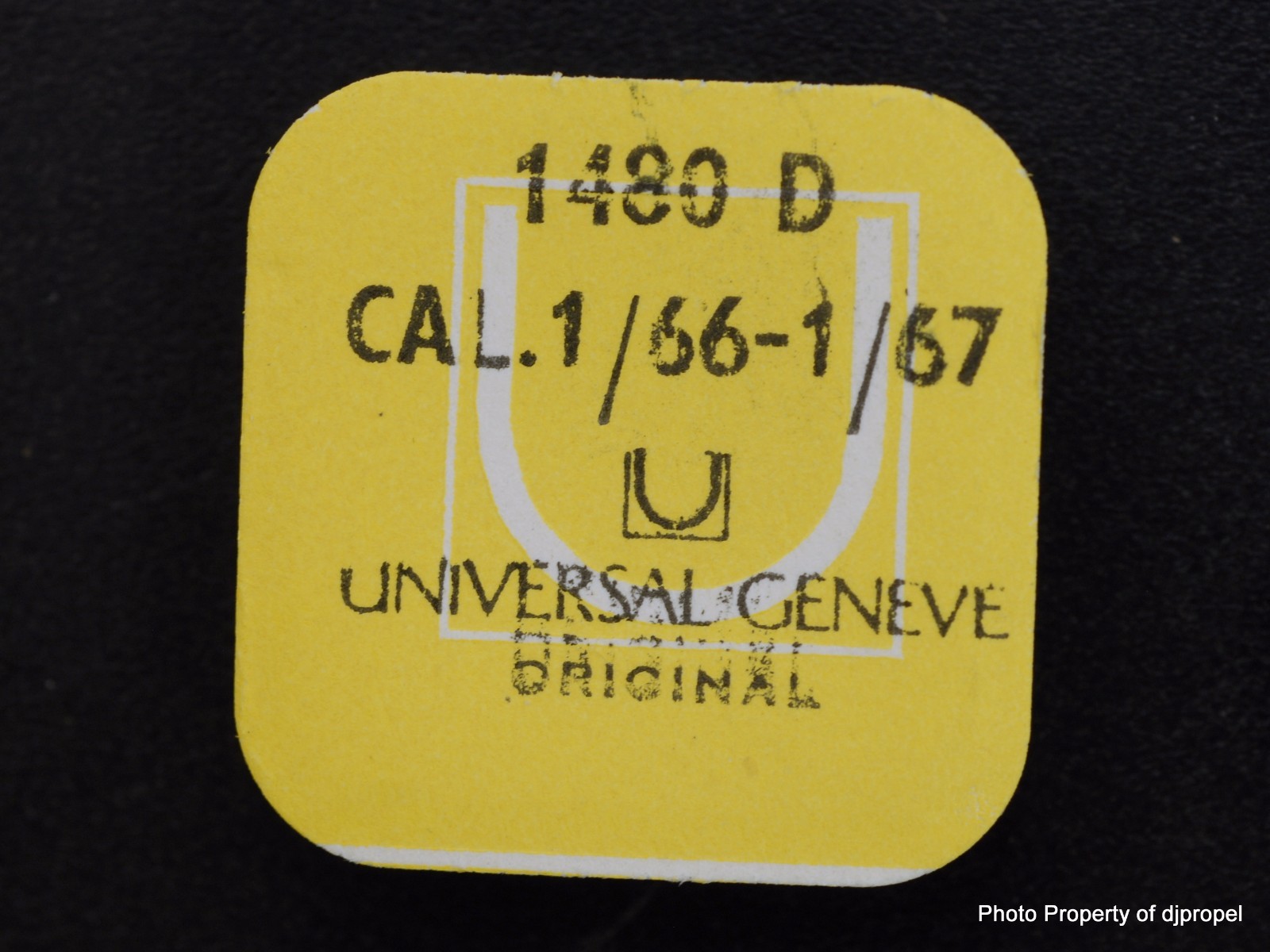 Vintage Universal Geneve Cal. 1-66 Wind Up Wheel Part # 1480D