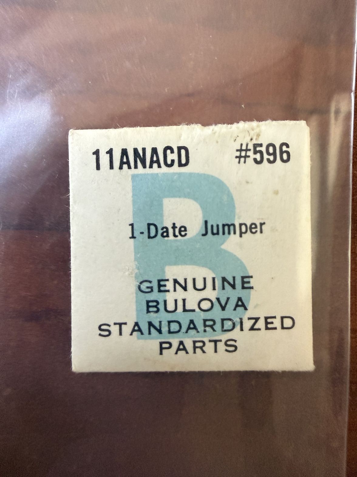 Bulova 11ANACD Date Jumper #596 NOS Genuine Vintage Watch Part New Old Stock