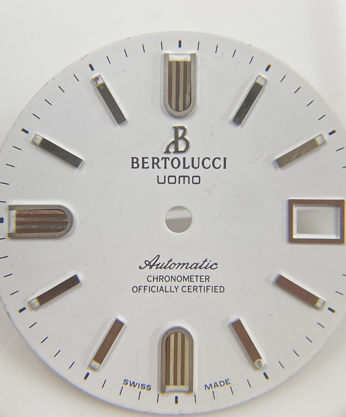 Original Bertolucci Uomo Automatic 28mm White Dial Ref: 884.55.41.10B