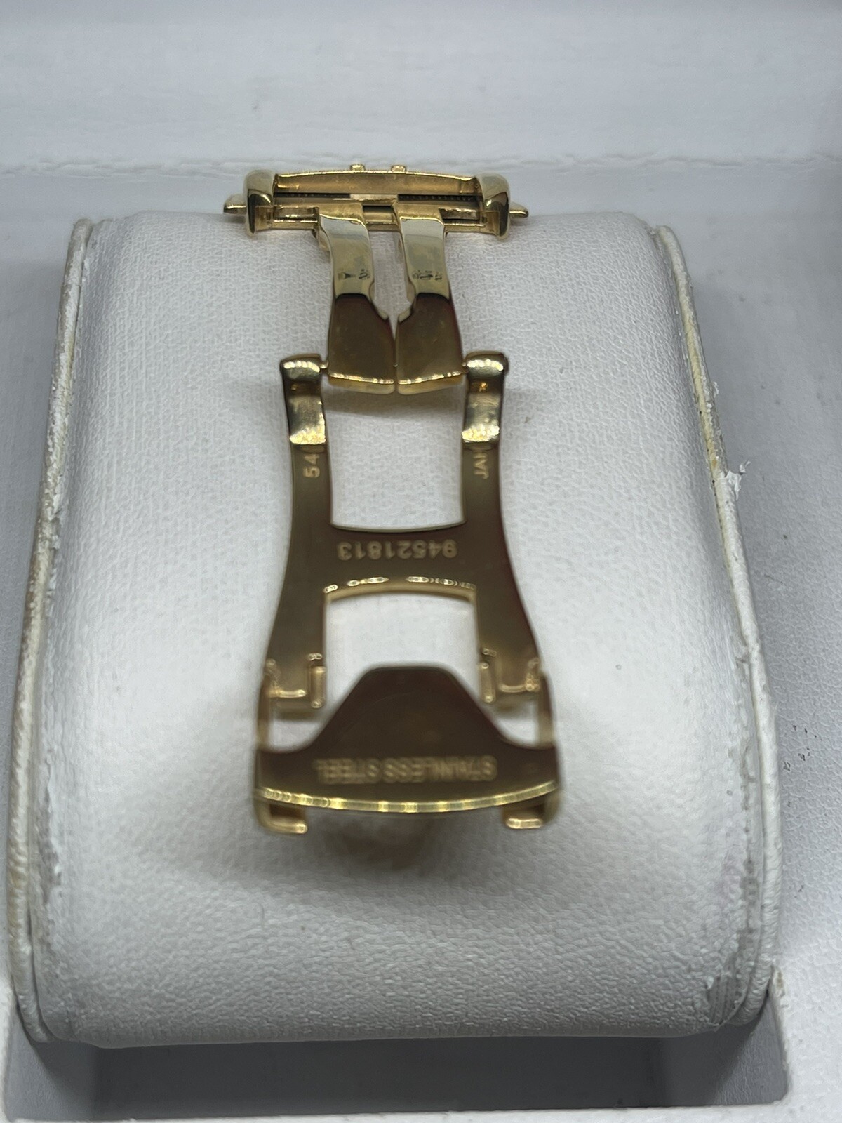 Beautiful New 18mm For OMEGA yellow Gold Plated Deployment Buckle