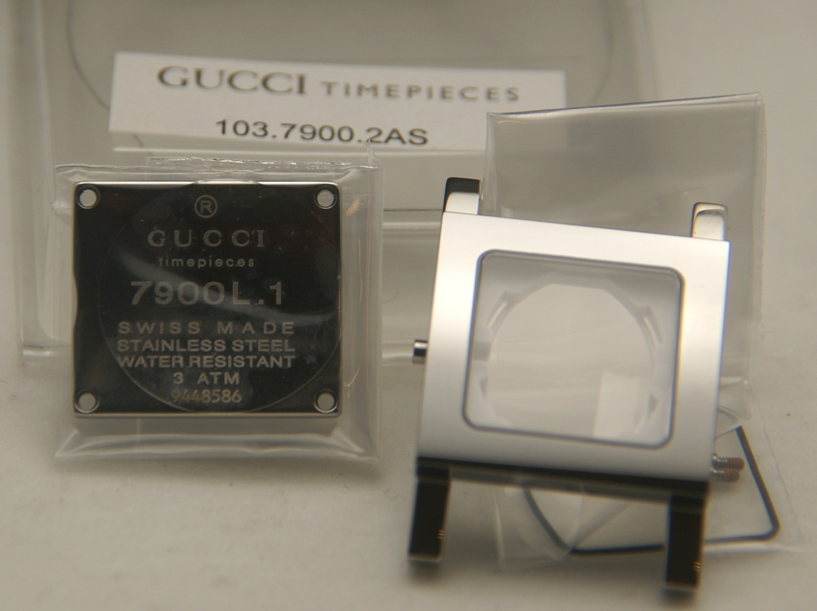 NIB Gucci Replacement Case Set -7900 L.1 – Stainless Steel