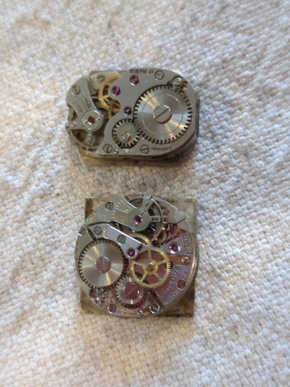 Lot Of 15 Watch Vintage Movements. Accromatic, Invicta, Latham, Dwelsa, Monarch!
