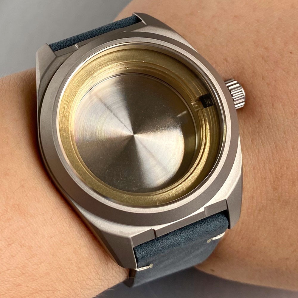 20ATM Diver Titanium 40mm Vintage Military Watch Case Sapphire Fit NH35 PT5000