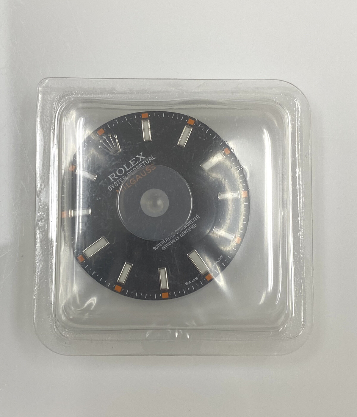 Genuine Rolex 40mm Milgauss 116400 116408 Cal 3131 Black/Orange Watch Dial