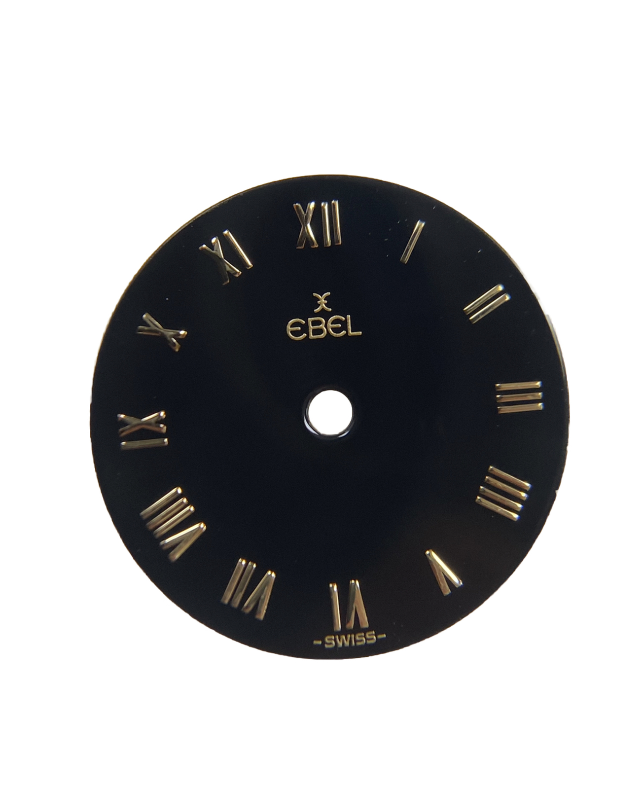 Original Ebel Lady Sportwave 166902 Black/Gold Roman Numeral Dial