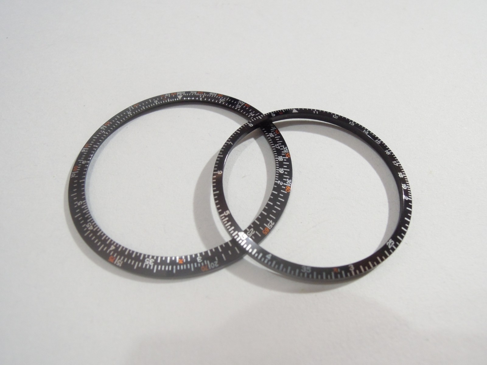 NEW TWO BEZEL INSERTS VINTAGE RARE CALCULATOR 6138-7000 SEIKO CHRONOGRAPH WATCH