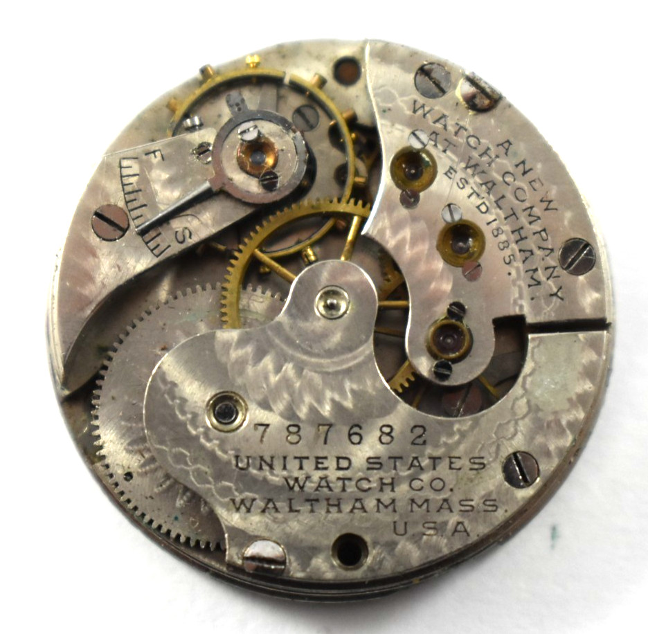 Vintage U.S Watch Waltham Grade 274 0s 11J Hunting Pocket Watch Movement lot.wb