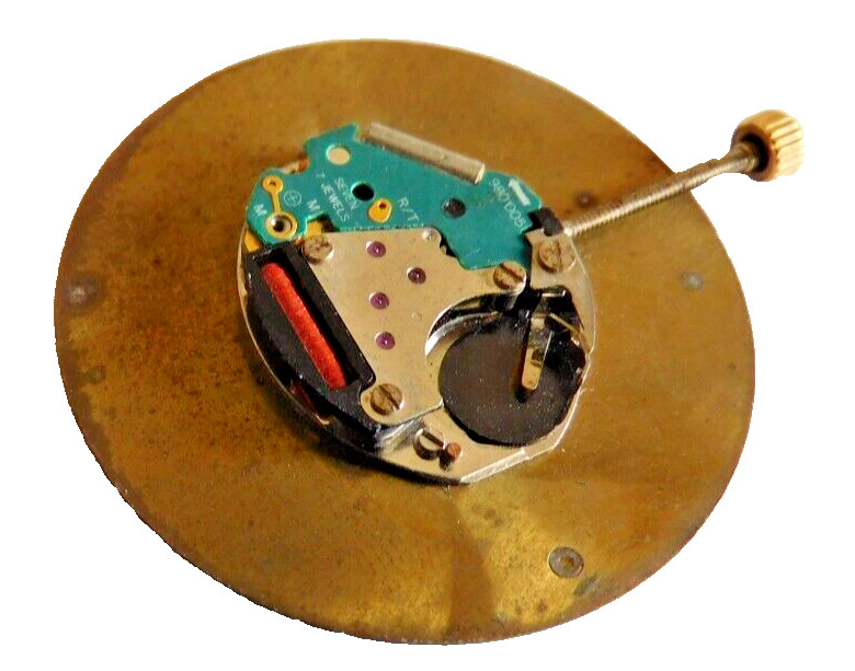 ETA 980-003 MOVEMENT for JACQUES PREVARD with DIAL & HANDS 7 JEWELS. USED