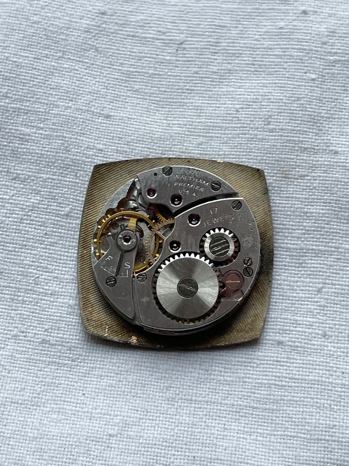 Waltham Premier 870 – movement for mens watch AS IS – lot2404