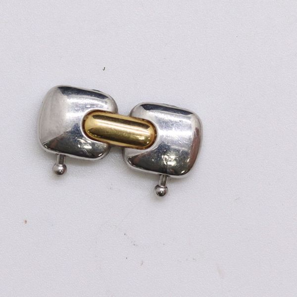 TIFFANY CO. Genuine Bracelet Links 8mm 2pcs Two-Tone Ladies Watch Parts