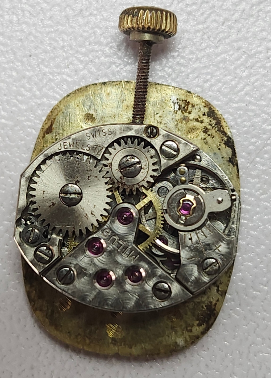 Milus Swiss Ladies Watch Movement – 17 Jewels – M5.2927 – For Parts/Repair