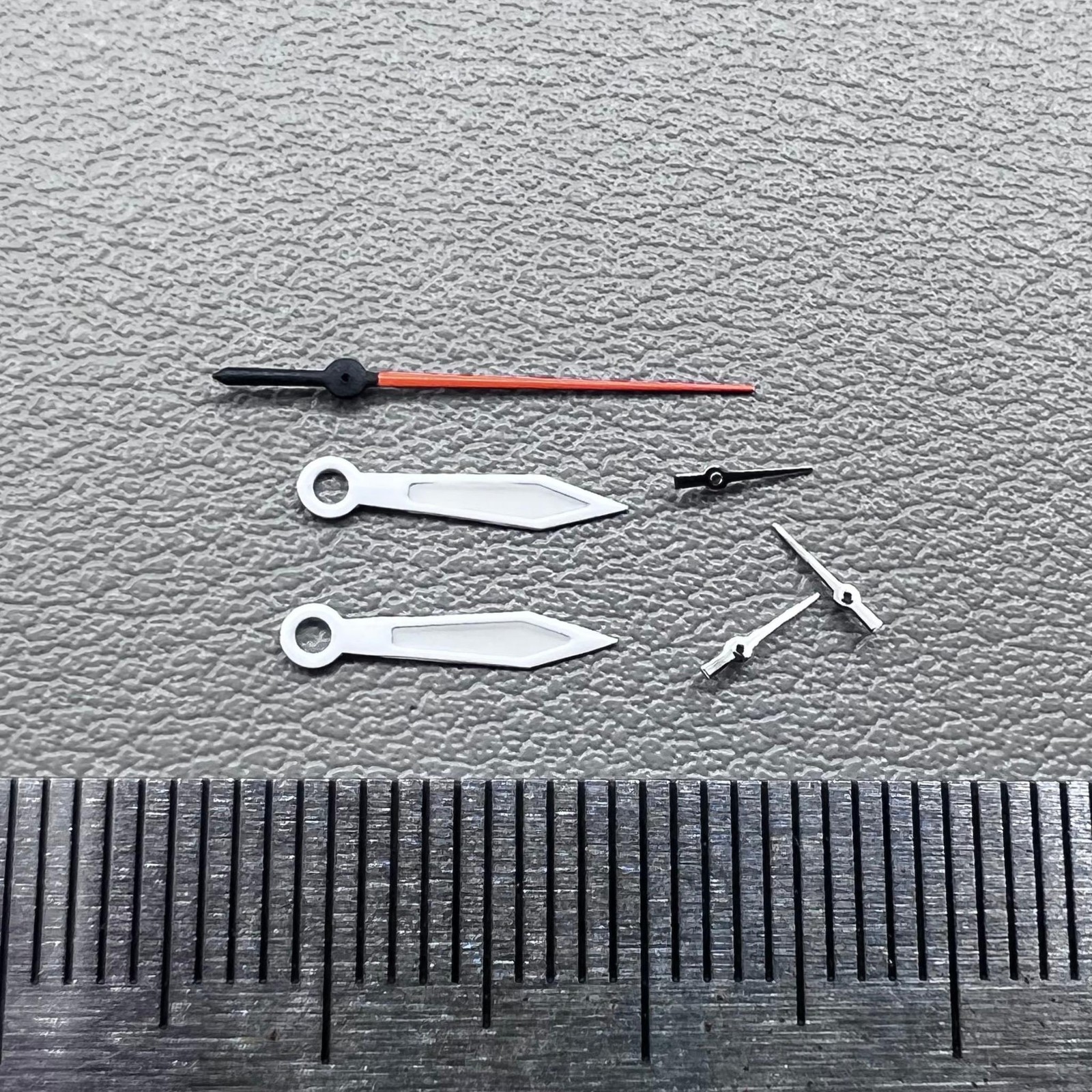 2 Sets White Trim Orange Second Hand Watch Hands for Miyota OS10 OS20 OS60 OS80