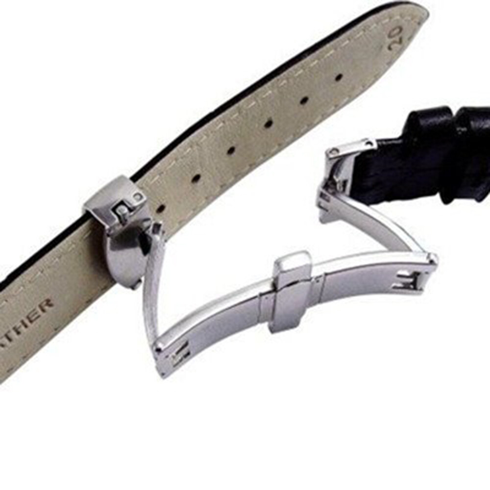 New Fashion Universal Cross fold Clasp Buckles For Watch leather Band Strap