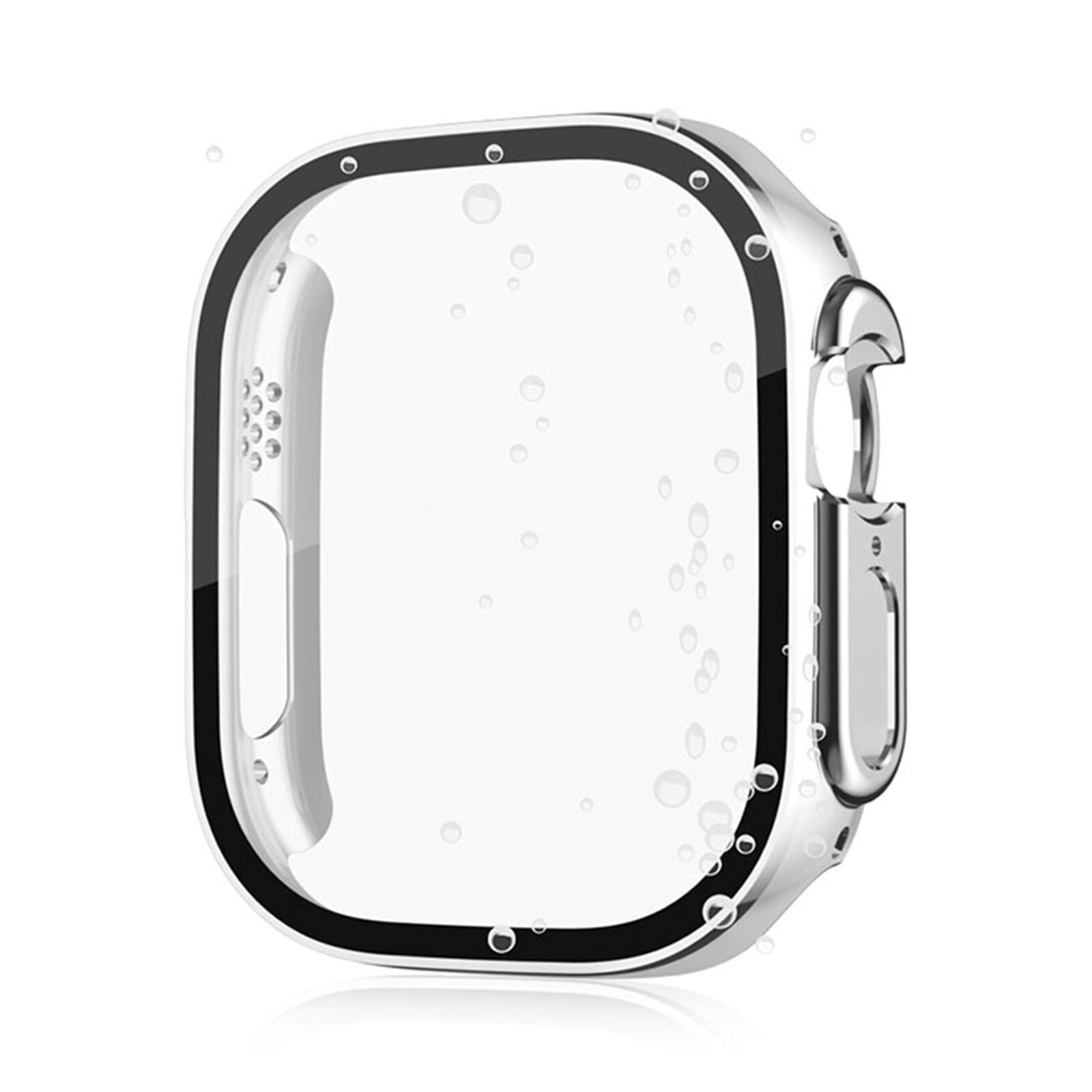 49MM PC+Tempered Glass Integrated Waterproof Watch Case for iWatch Ultra 2/Ultra