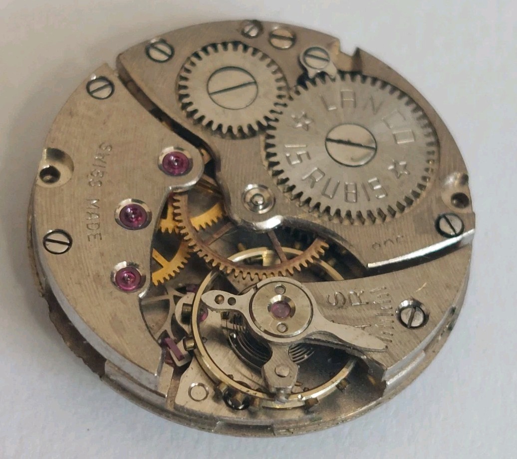 Vintage Lanco 15 Jewels Mechanical Ladies Watch Movement (Balance Is Okay)