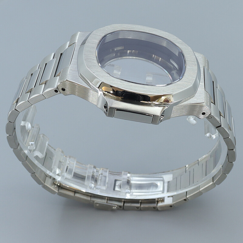 40mm Stainless Steel Watch Case+Strap Sapphire Glass For Seiko Nh35 Nh36Movement