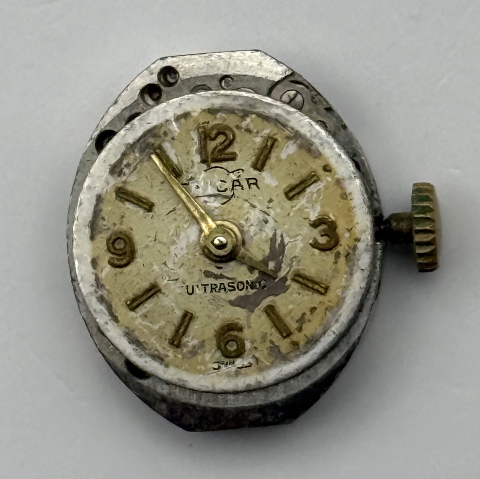 Enicar 672 Watch Movement 17 Jewels Swiss Vintage Manual Wind Parts Repair 13mm