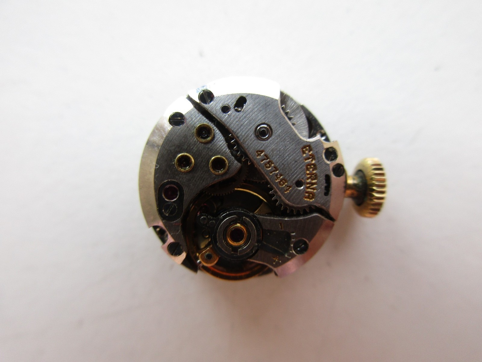 Eterna cal. 1418U Swiss vintage watch movement – running