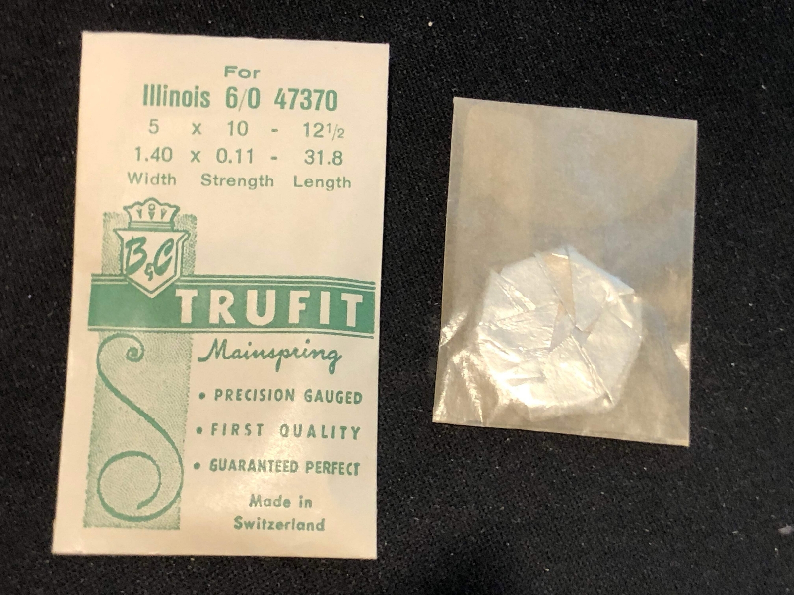 Trufit Mainspring – Illinois 47370 for 6/0s movements – Steel